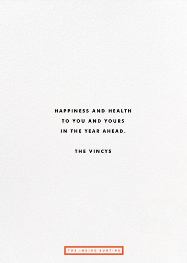 Peace Sign - Holiday Card by The Indigo Bunting - Back