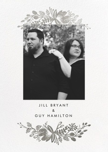 Floral Silhouette (Portrait Photo Invitation) - Wedding Invitation by Rifle Paper Co.