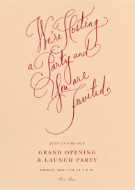 Scripted - Business Event Invitation by Stephanie Fishwick