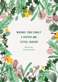 Fun Wreath - Christmas Card by Paperless Post