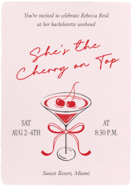 Cherry on Top - Bachelorette Party Invitation by Paperless Post