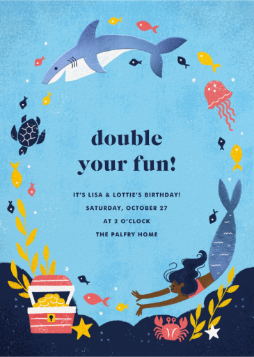 Fishes and Wishes - Birthday Invitation by Paperless Post
