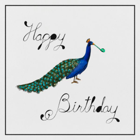 Peacock Birthday by Paperless Post
