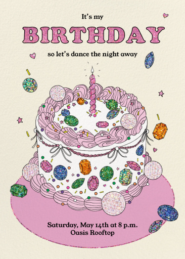 Candlelit Cake by Paperless Post