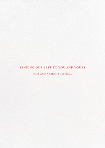 Noel Glow - Christmas Card by Paperless Post - Back