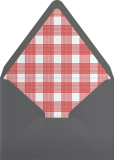 Photo Yearly Review Holiday Card Envelope