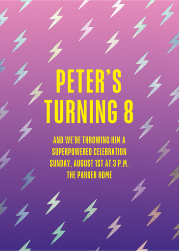 Electric Energy - Birthday Invitation by Hello!Lucky