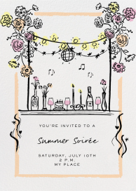 Garden Disco - Summer Party Invitation by Pulp Templates Co.