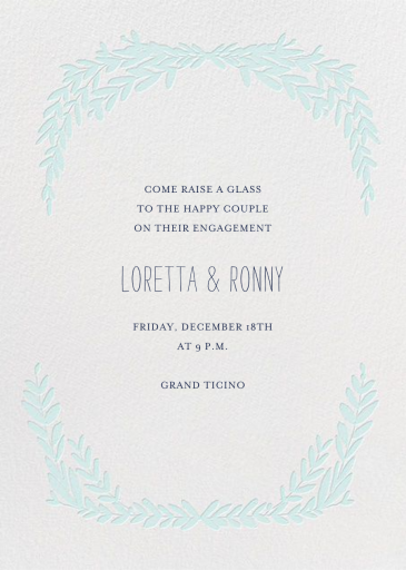 Laurel in Love - Engagement Party Invitation by Mr. Boddington's Studio