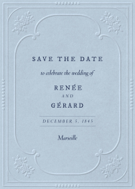 Ornate Embossed Frame - Save the Date by Paperless Post
