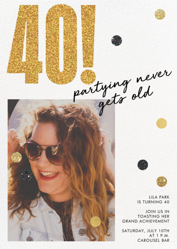 Never Gets Old - Birthday Invitation by Paperless Post