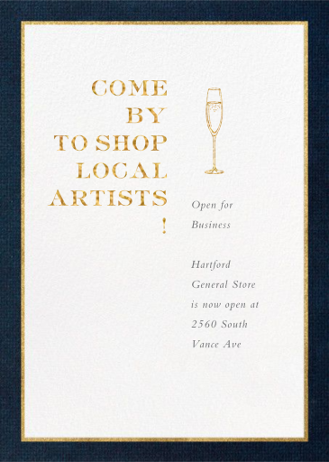 Oro (Tall) - Business Greeting Card by Paperless Post