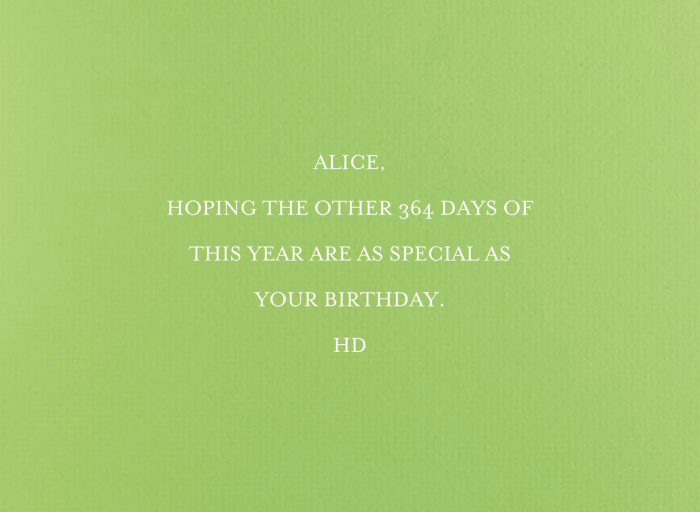 Octagon (Chaterhouse) - Birthday Card by Paperless Post - Back