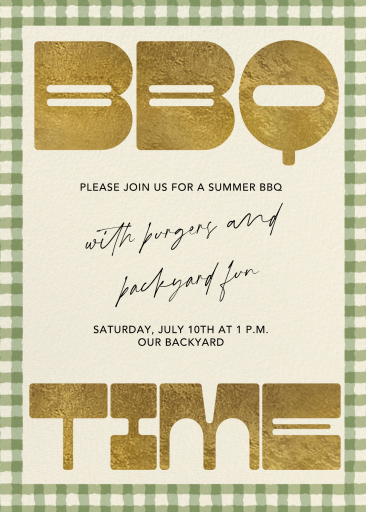 BBQ Nuptials - Summer Party Invitation by Paperless Post