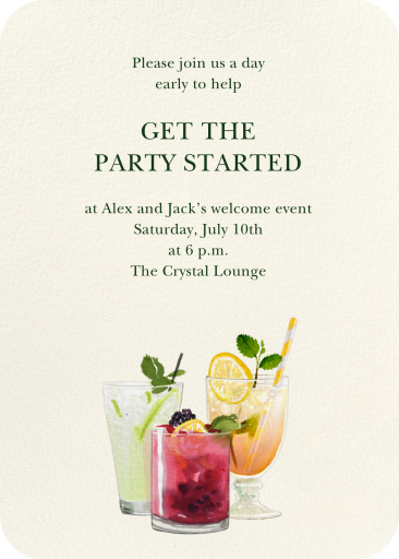 Herbal Spritz - Welcome Party Invitation by Felix Doolittle