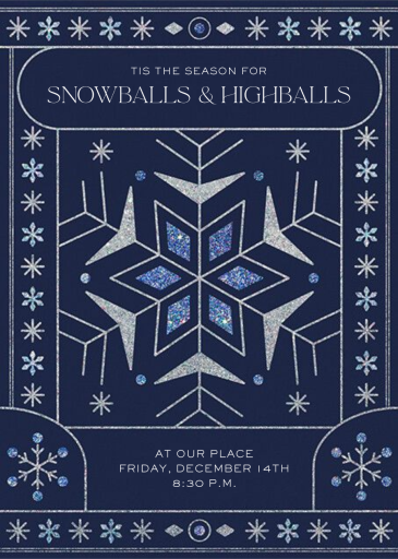 Twinkle Flake - Corporate Holiday Party Invitation by Paperless Post