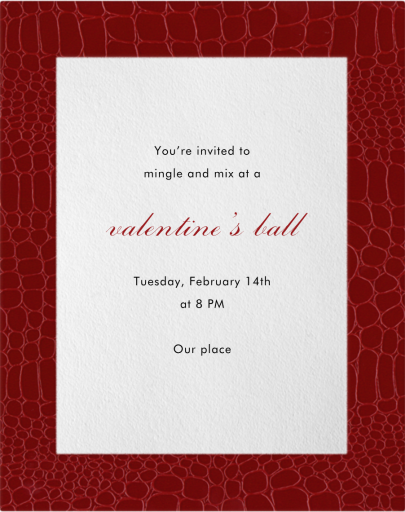 Croc Border - Valentine's Day Invitation by Paperless Post