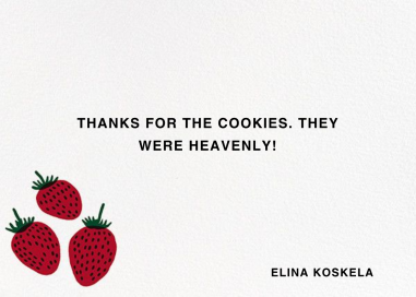 Pieni Mansikka (Stationery) - Stationery by Marimekko