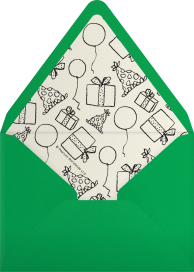 Sobre para invitación de primer cumpleaños «Snoopy House»