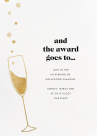 Champagne Flute - Viewing Party Invitation by Paperless Post