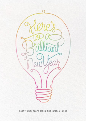 Brilliant New Year - New Year's Card by Paperless Post