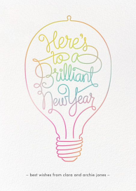 Brilliant New Year - Greeting Card by Paperless Post
