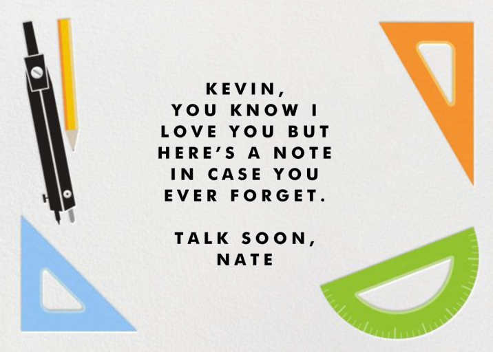 Geometry Set - Anniversary Card by Paperless Post - Back