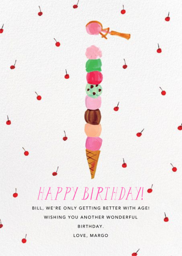 You're Double Dipping (Tall) - Birthday Card by Mr. Boddington's Studio