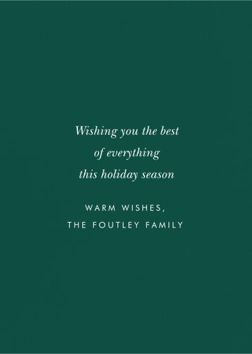 Christmas Eve Scene - Christmas Card by Rifle Paper Co. - Back