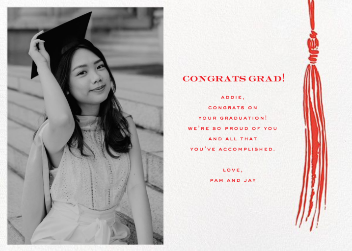 KSNY Tassel (Photo) - Graduation Card by kate spade new york