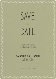 Rippled Border - Save the Date by Paperless Post