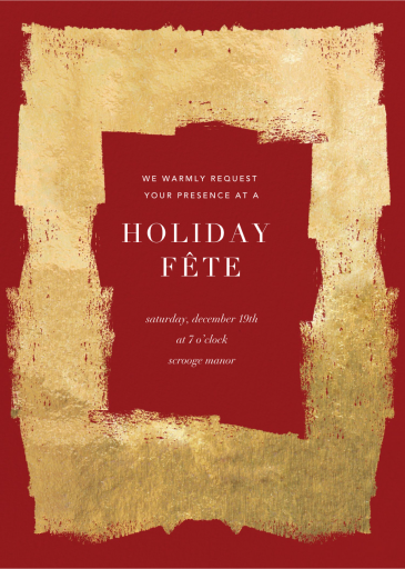 Framework - Holiday Party Invitation by Kelly Wearstler