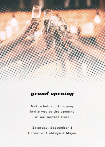 Halftone - Launch Party Invitation by Paperless Post