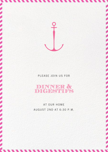 Stripe Border - Cocktail Party Invitation by Paperless Post