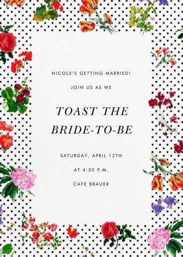 Botanical Dot - Confirmation Invitation by Oscar de la Renta