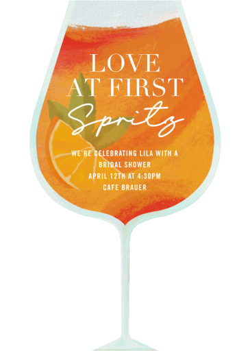 Aperitivo Spritz - Bridal Shower Invitation by Paperless Post