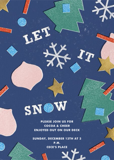 Globe Glitter - Winter Party Invitation by Paperless Post