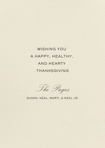 Thankful Shake - Thanksgiving Card by Hello!Lucky - Back