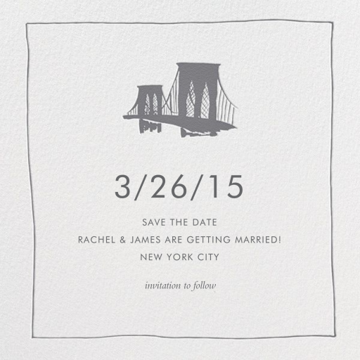 Borough (Save the Date) - Save the Date by Linda and Harriett