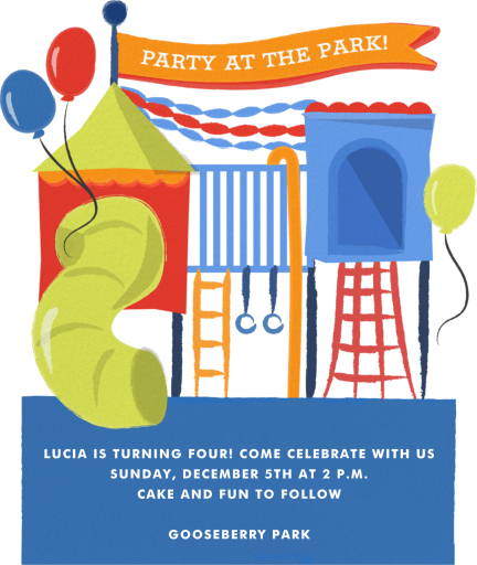 Playground Party - Birthday Invitation by Cheree Berry Paper & Design