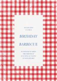 Vichy Check - Birthday Invitation by Paperless Post