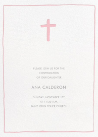 Crux Emblem - Baptism & Christening Invitation by Linda and Harriett