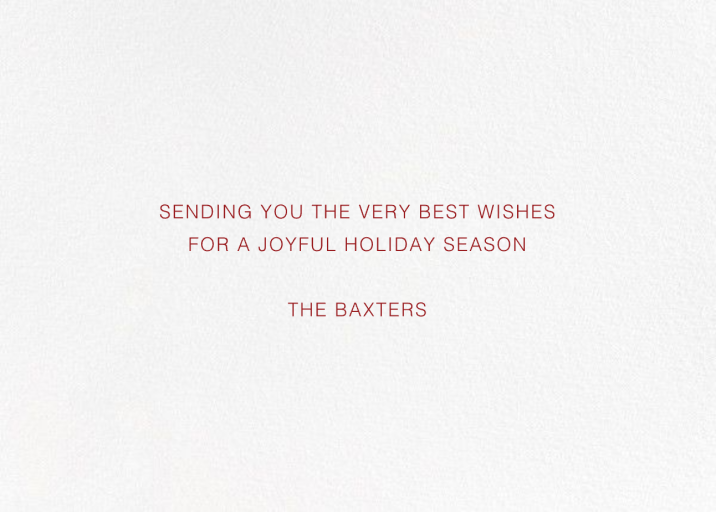 Fun Lines - Holiday Card by Paperless Post - Back