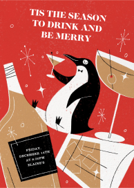 Merry Penguin by Paperless Post