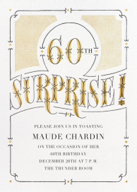 The Gilded Age - 60th Birthday Invitation by Paperless Post