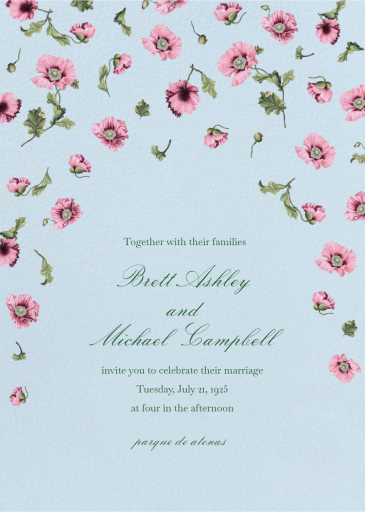 Falling Petals - Wedding Invitation by Oscar de la Renta
