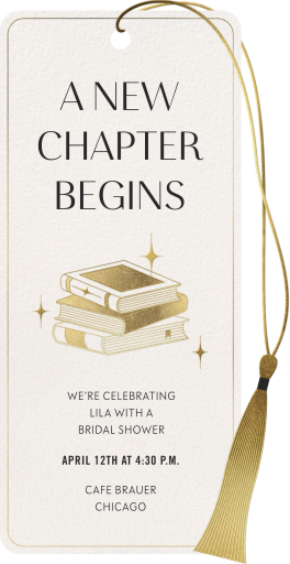 Bookmarked - Bridal Shower Invitation by Paperless Post