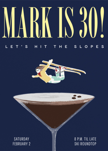 Ski-tini - Birthday Invitation by Paperless Post