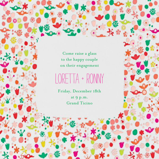 A Stroll in the Gardens - Engagement Party Invitation by Mr. Boddington's Studio