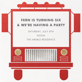 Fire Truck by Paperless Post